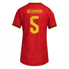 Belgien Maxim De Cuyper #5 Hemmakläder Dam VM 2026 Kortärmad